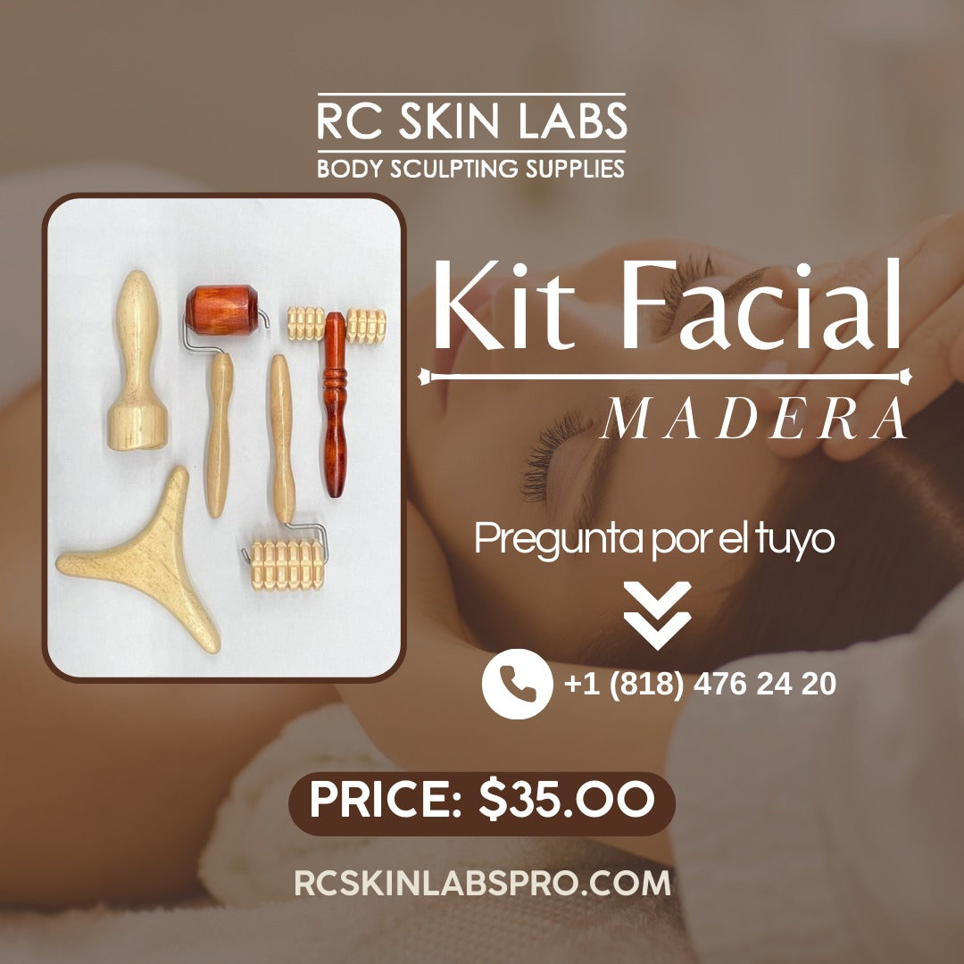 Wood Facial Tool Kit