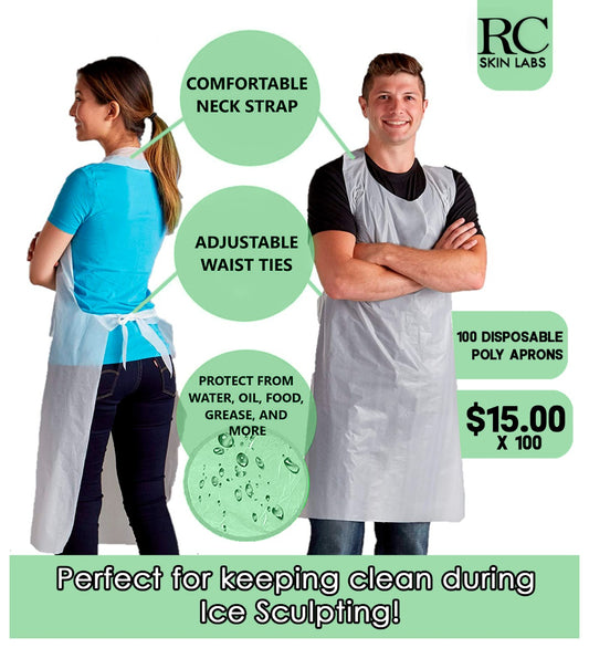 Disposable poly aprons x100