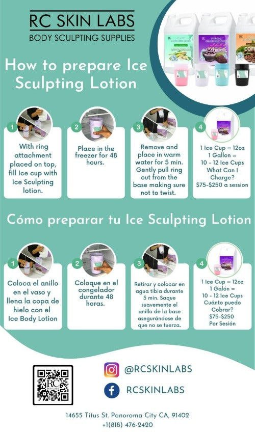 Ice Mud Cups for Ice Contouring Lotion